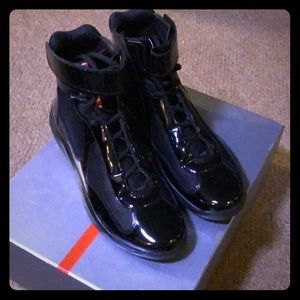 Prada hightop sneakers for men